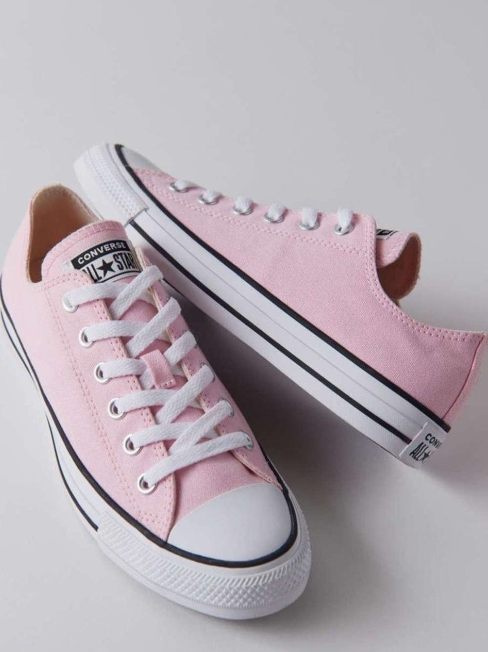 Converse Chuck Taylor All-Star OX Sneakers- Baby Pink- Women's.